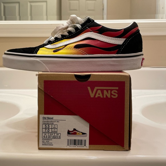 Vans Old Skool Flame (GS) 5.5Y - Picture 2 of 8